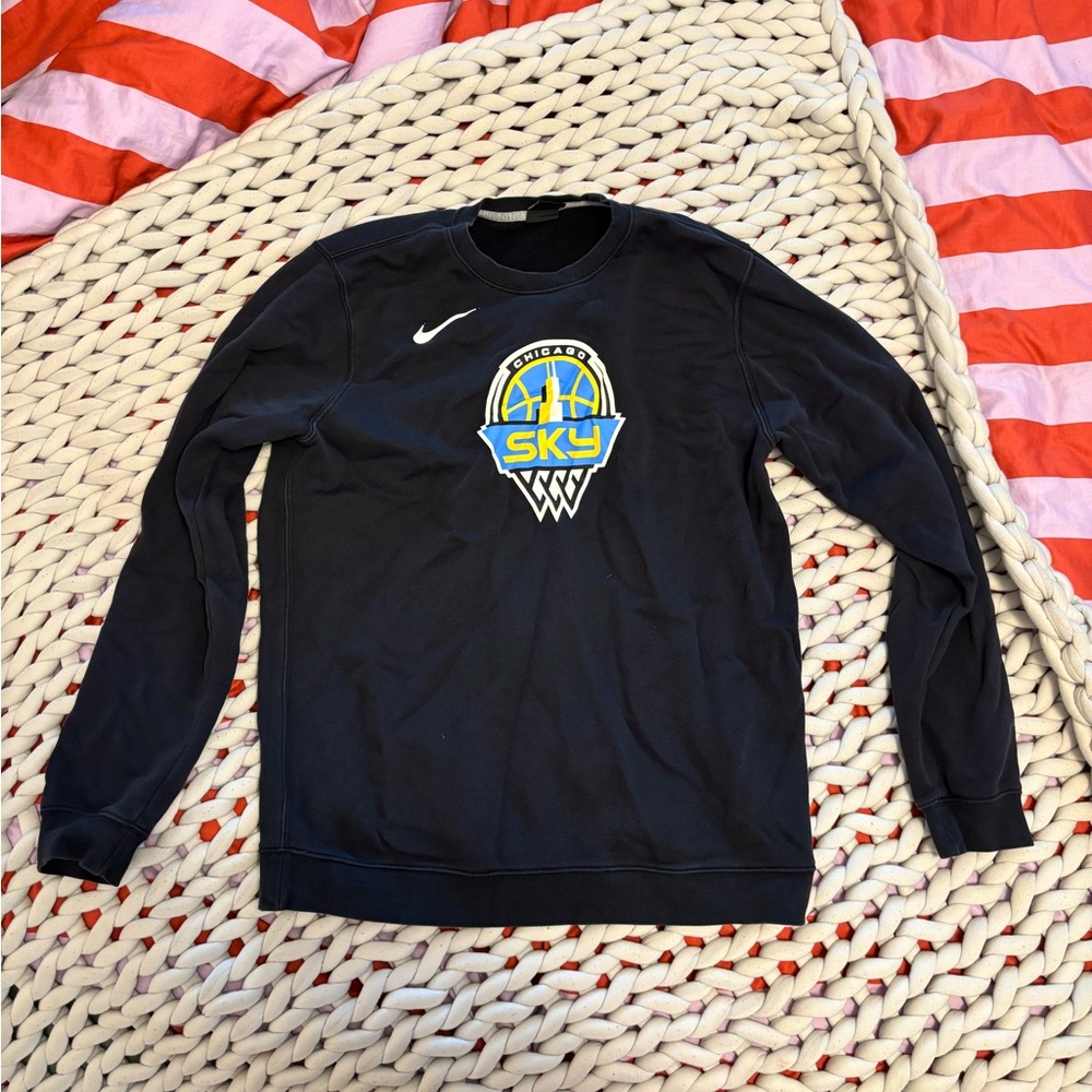 Nike Black Chicago Sky Logo Crewneck Sweater